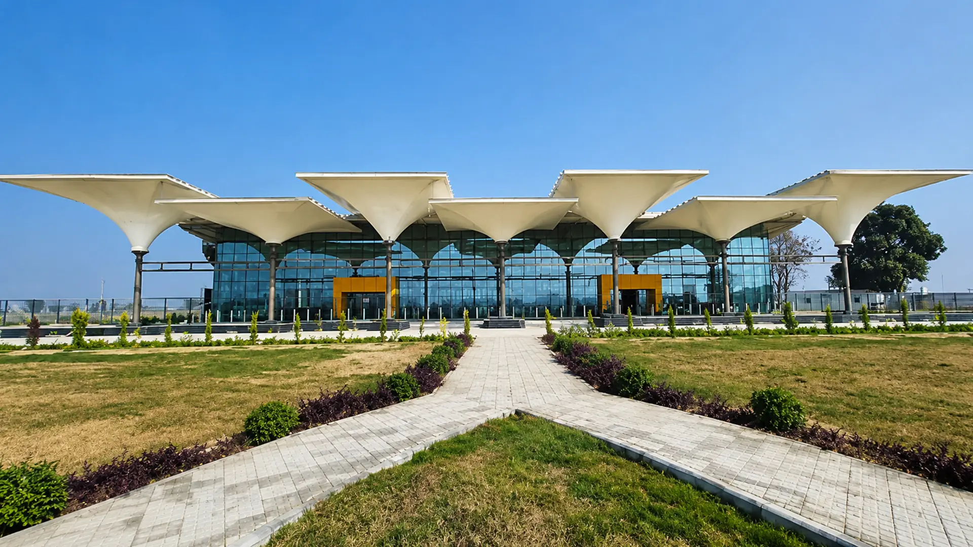 Halwara airport terminal construction in Ludhiana